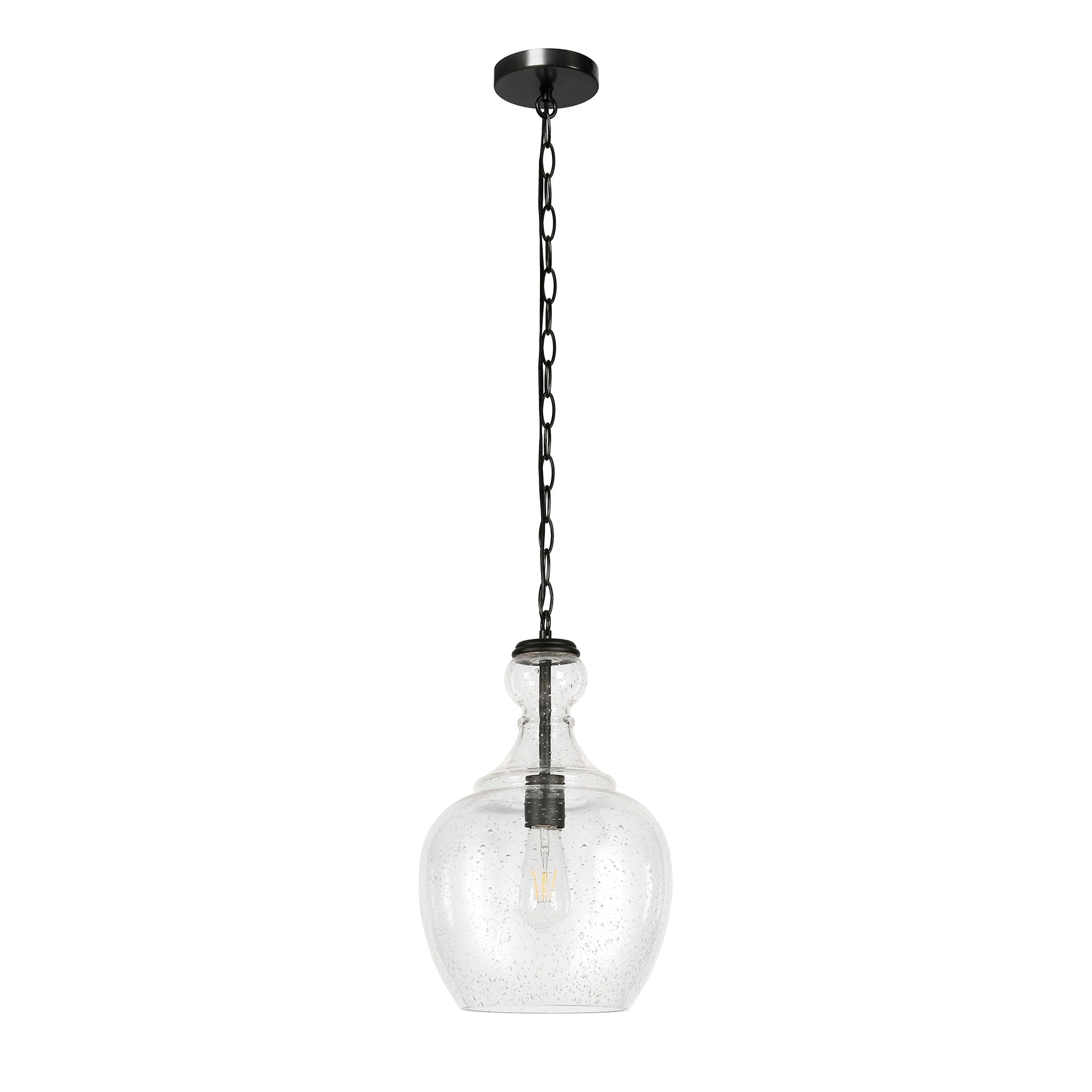 Suspension Verona 11 large avec abat-jour en verre - 11 large