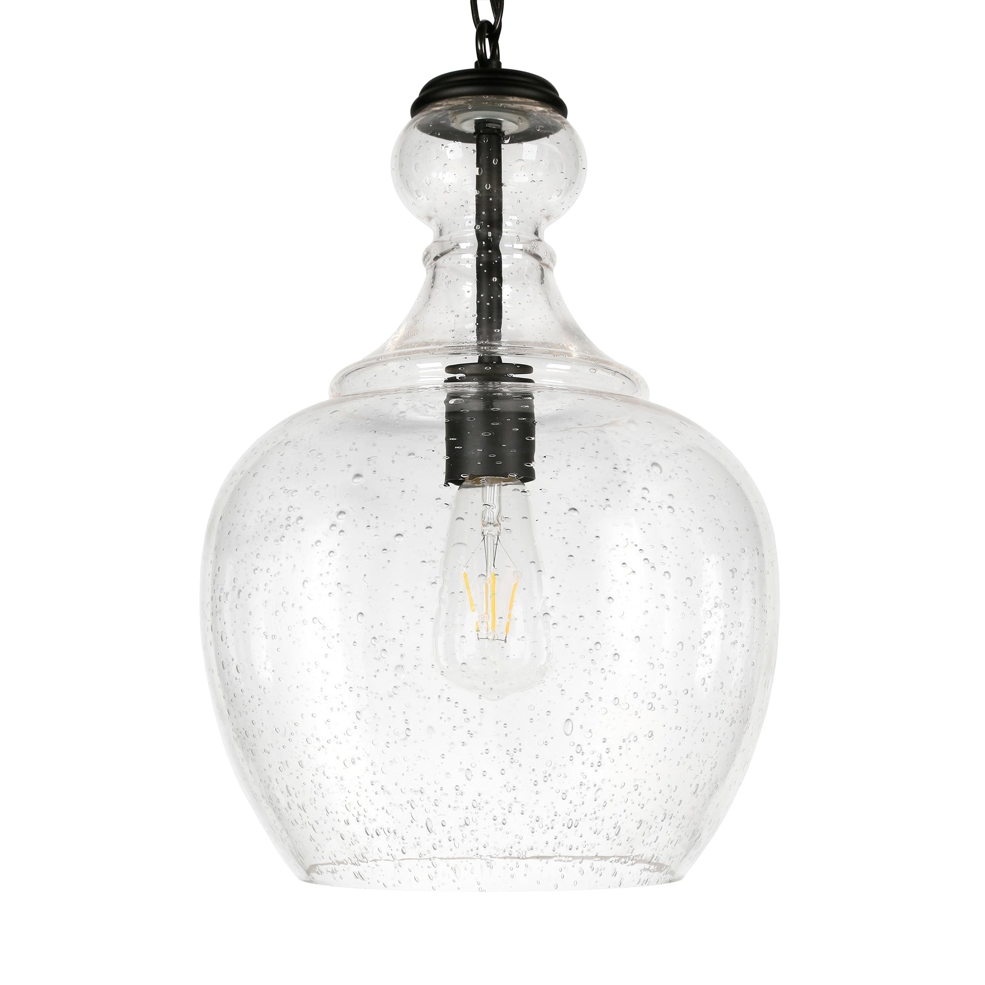 Suspension Verona 11 large avec abat-jour en verre - 11 large