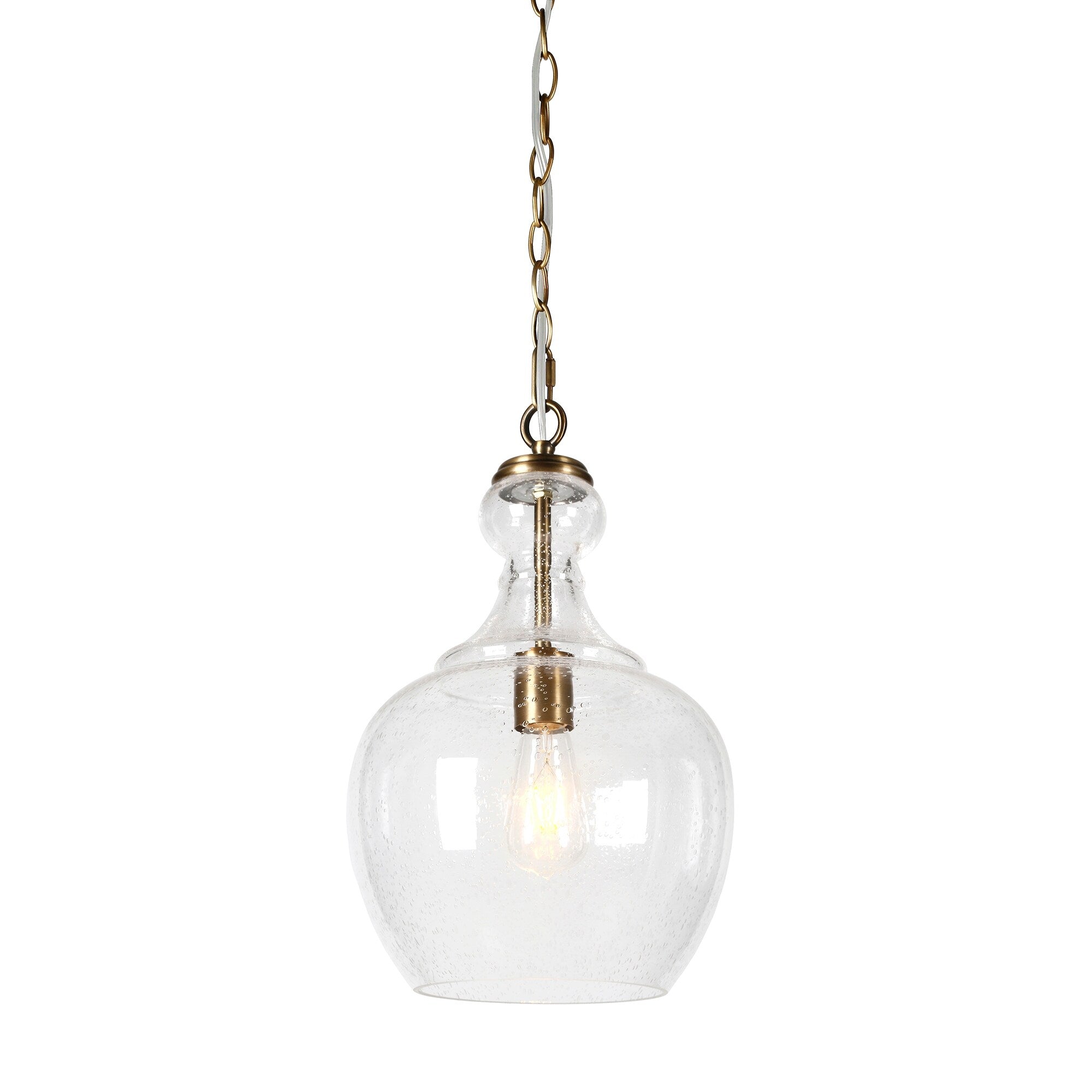 Suspension Verona 11 large avec abat-jour en verre - 11 large