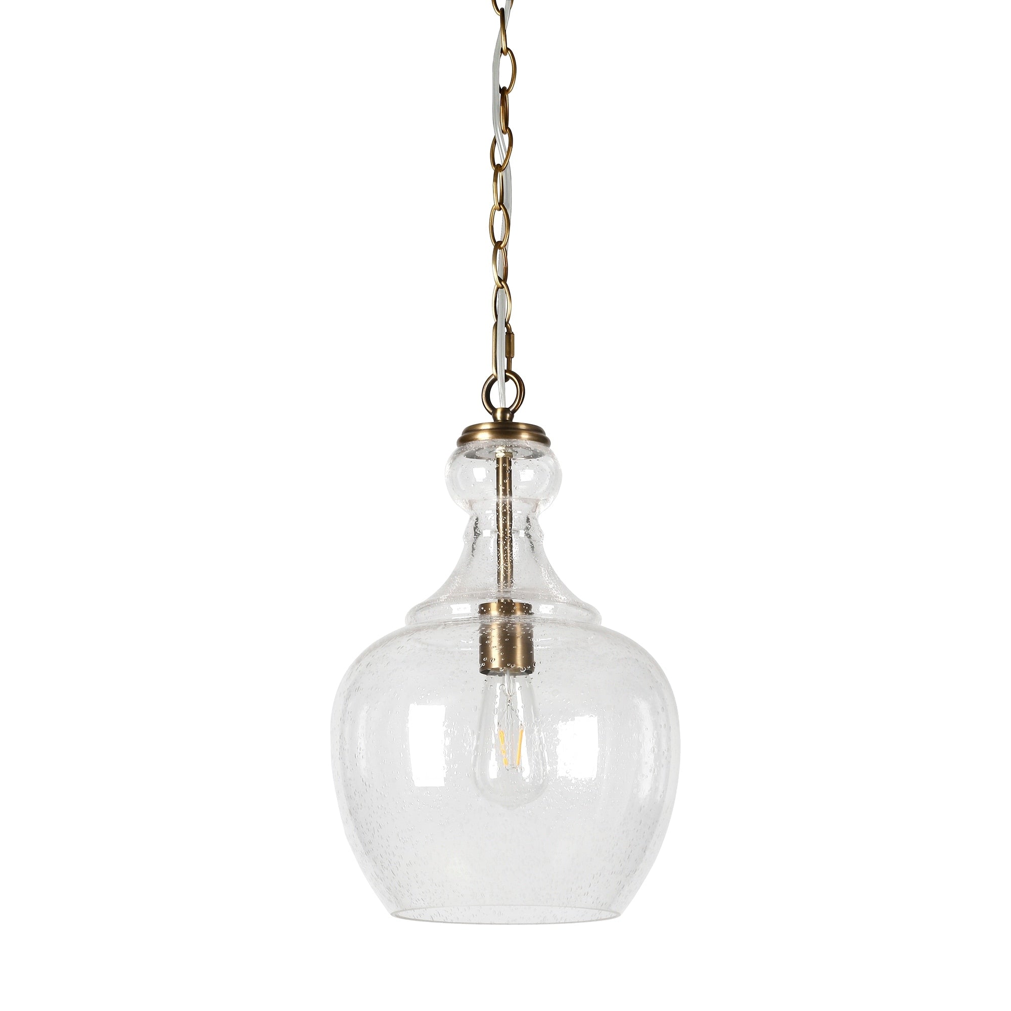 Suspension Verona 11 large avec abat-jour en verre - 11 large