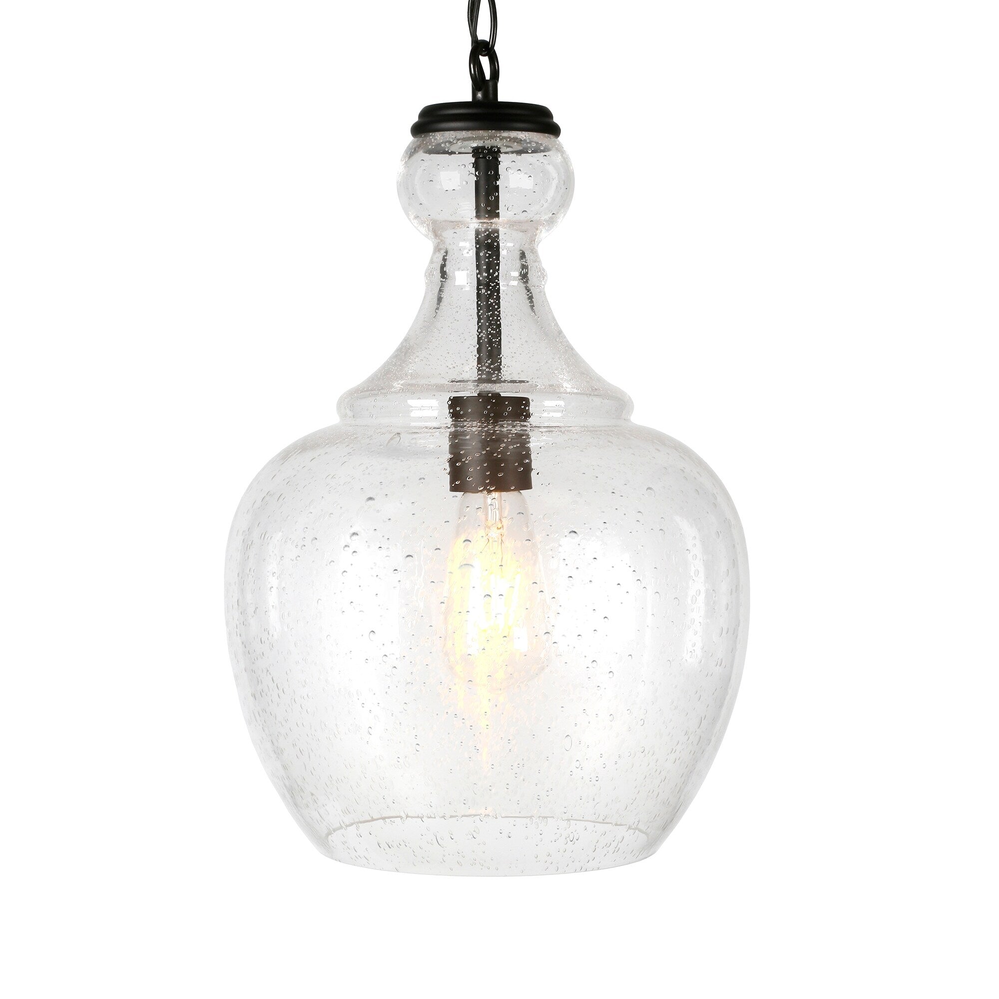 Suspension Verona 11 large avec abat-jour en verre - 11 large