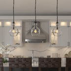 Suspension Verona 11 large avec abat-jour en verre - 11 large