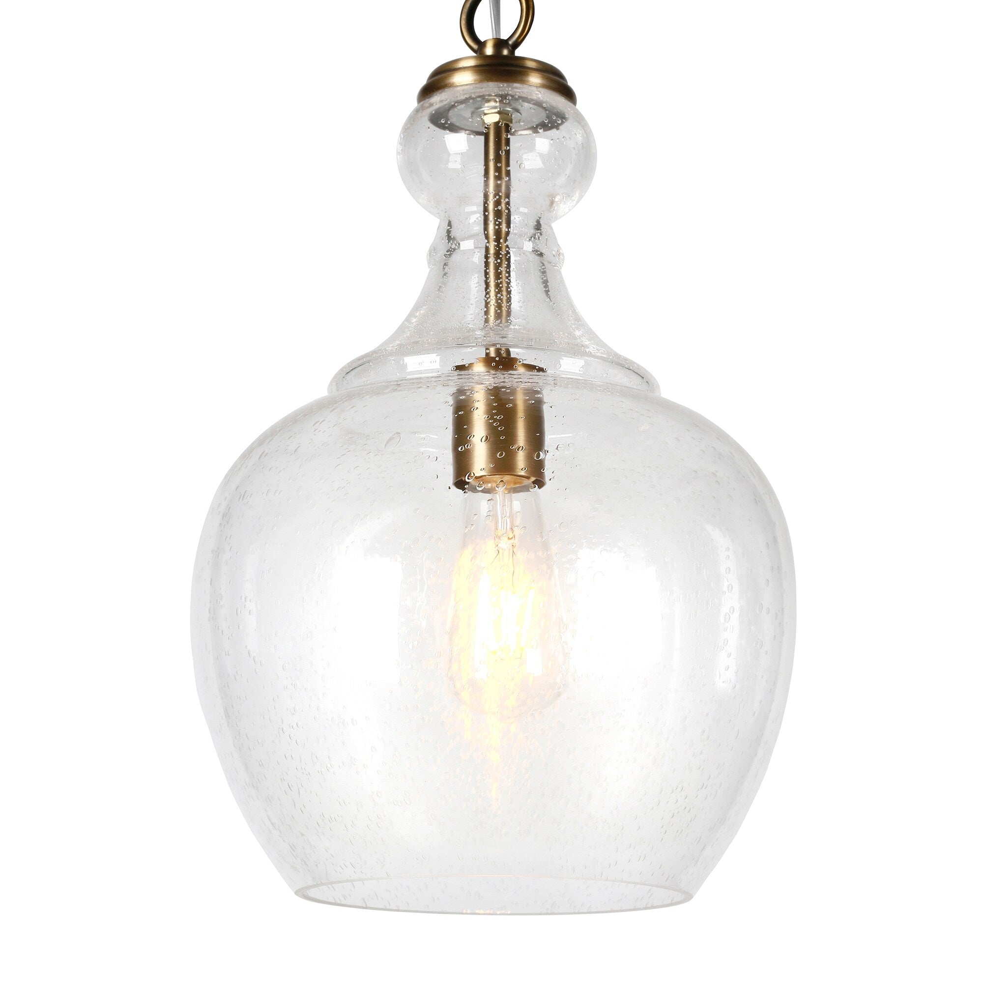 Suspension Verona 11 large avec abat-jour en verre - 11 large