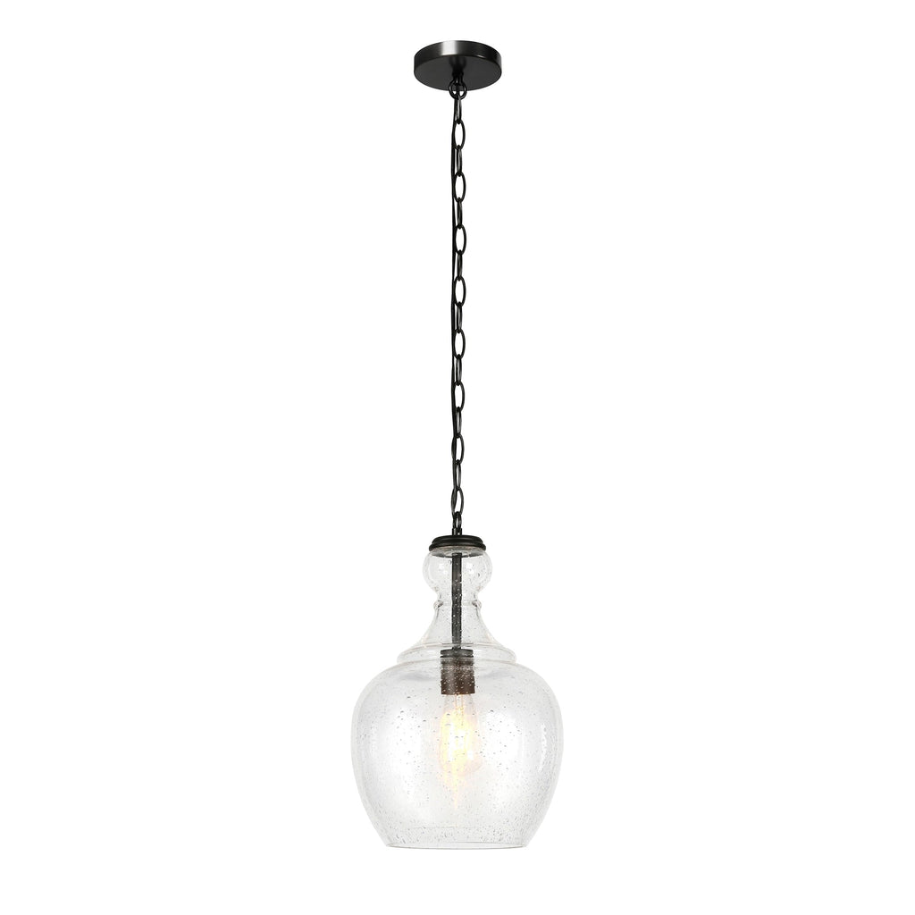 Suspension Verona 11 large avec abat-jour en verre - 11 large