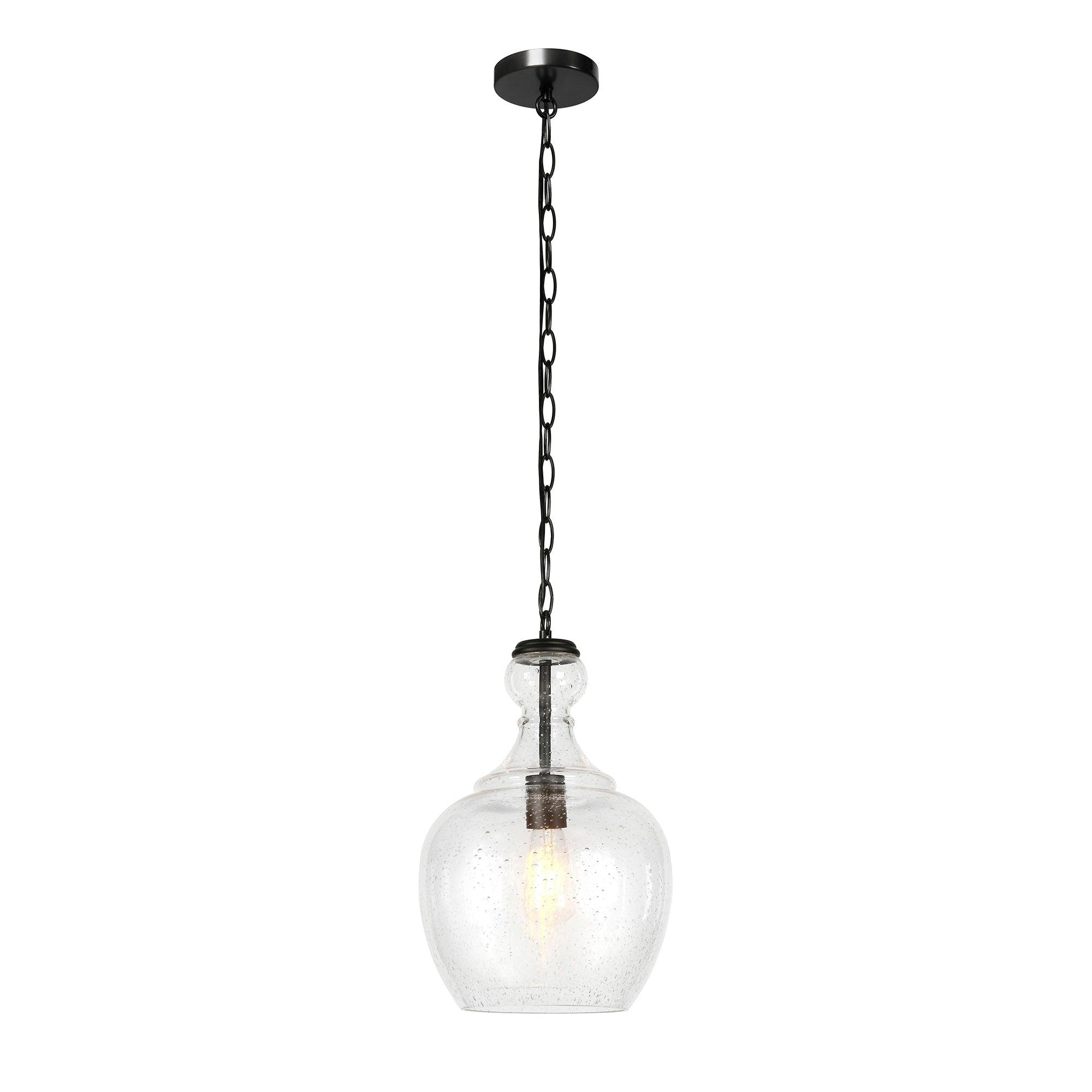 Suspension Verona 11 large avec abat-jour en verre - 11 large