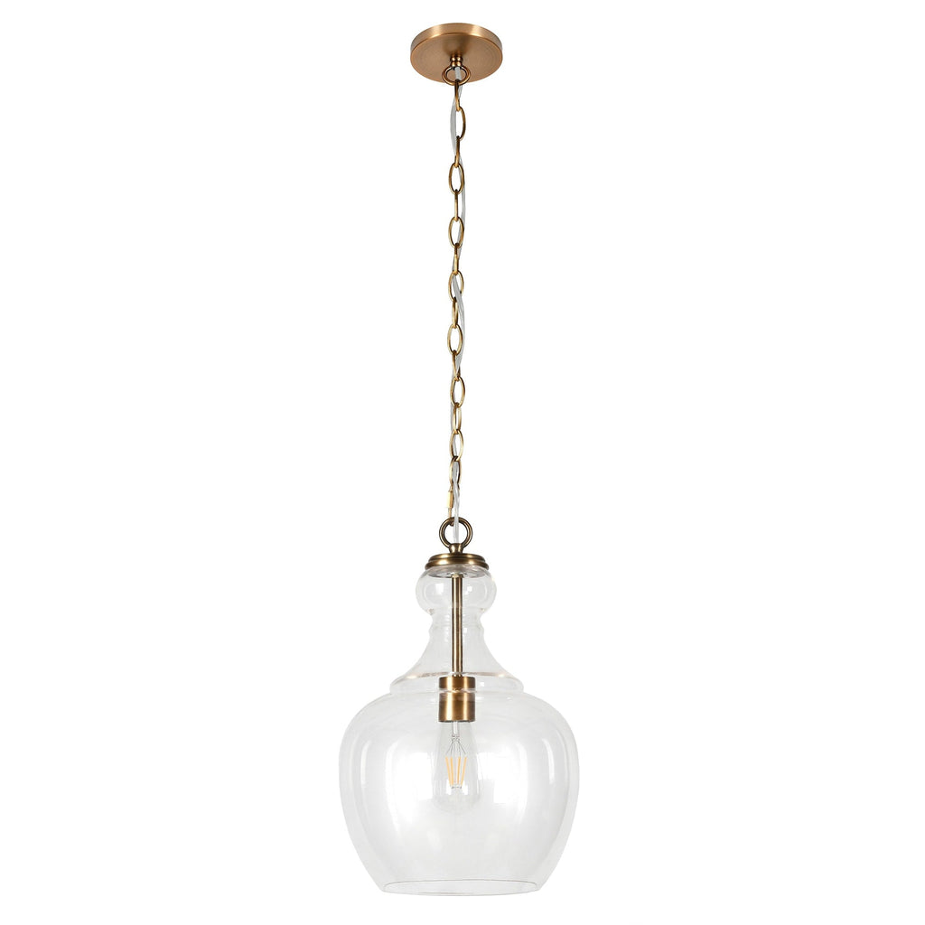 Suspension Verona 11 large avec abat-jour en verre - 11 large