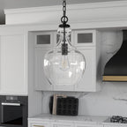 Suspension Verona 11 large avec abat-jour en verre - 11 large