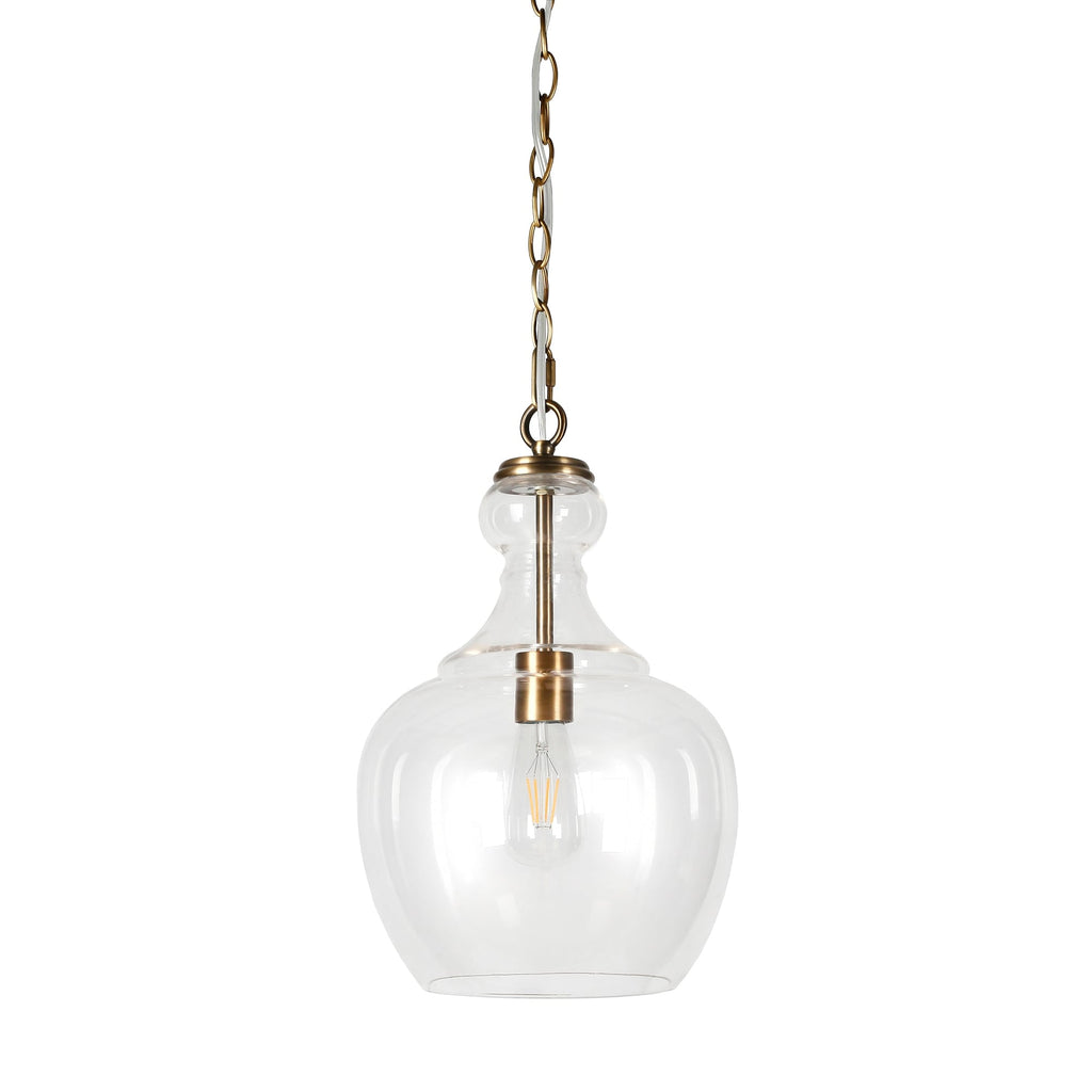 Suspension Verona 11 large avec abat-jour en verre - 11 large