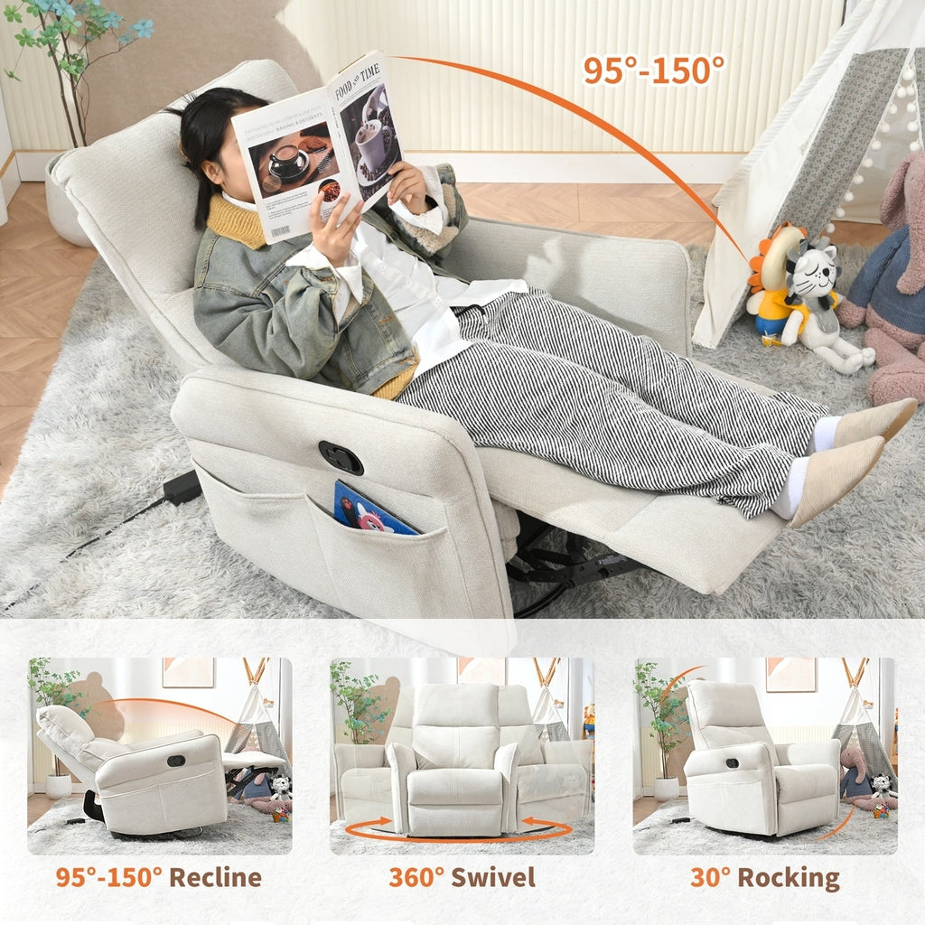 Fauteuil inclinable pivotant et à bascule polyvalent pour différents réglages