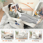 Fauteuil inclinable pivotant et à bascule polyvalent pour différents réglages
