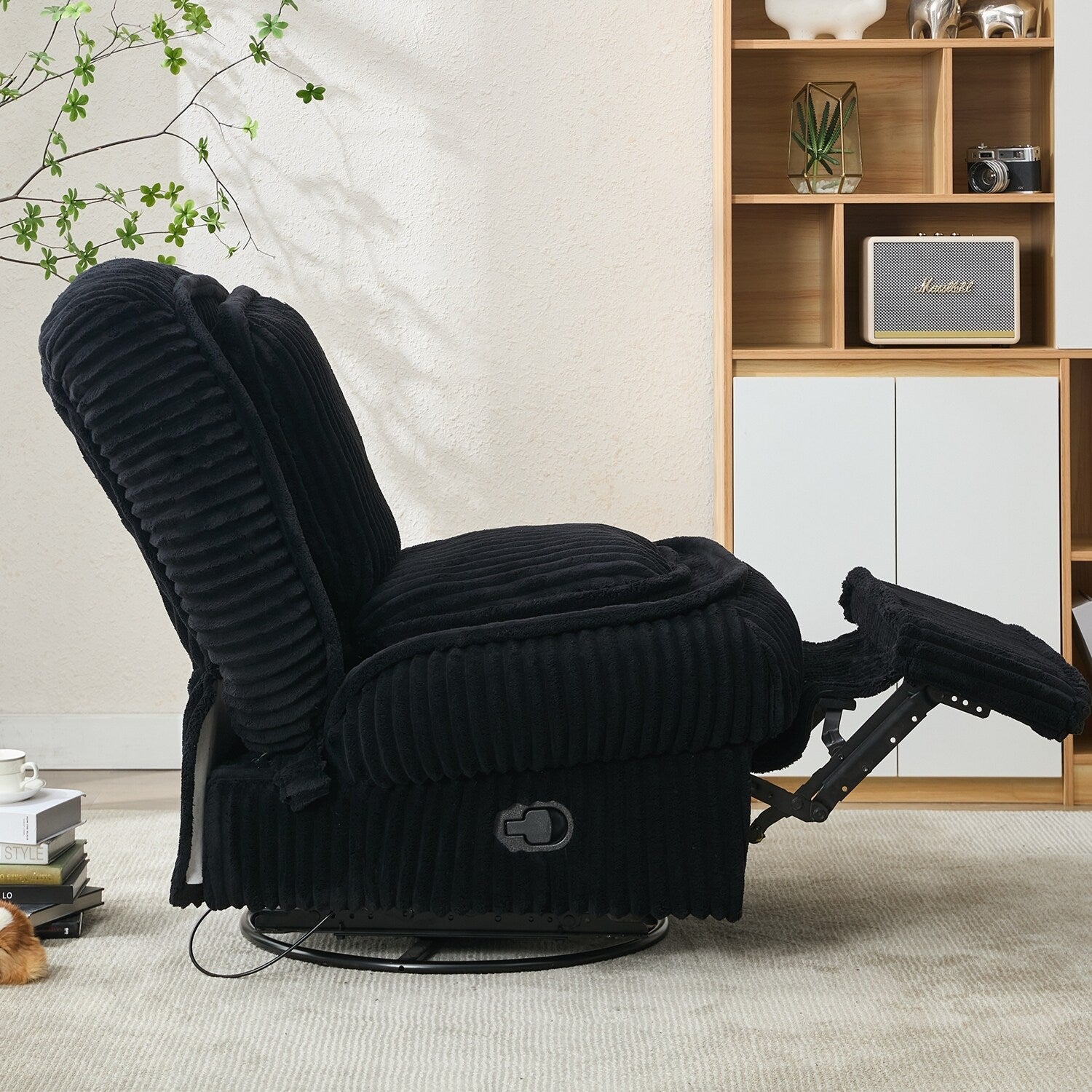 Canapé inclinable polyvalent en velours côtelé pour la détente et le confort