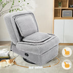 Canapé inclinable polyvalent en velours côtelé pour la détente et le confort