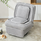 Canapé inclinable polyvalent en velours côtelé pour la détente et le confort