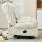 Canapé inclinable polyvalent en velours côtelé pour la détente et le confort