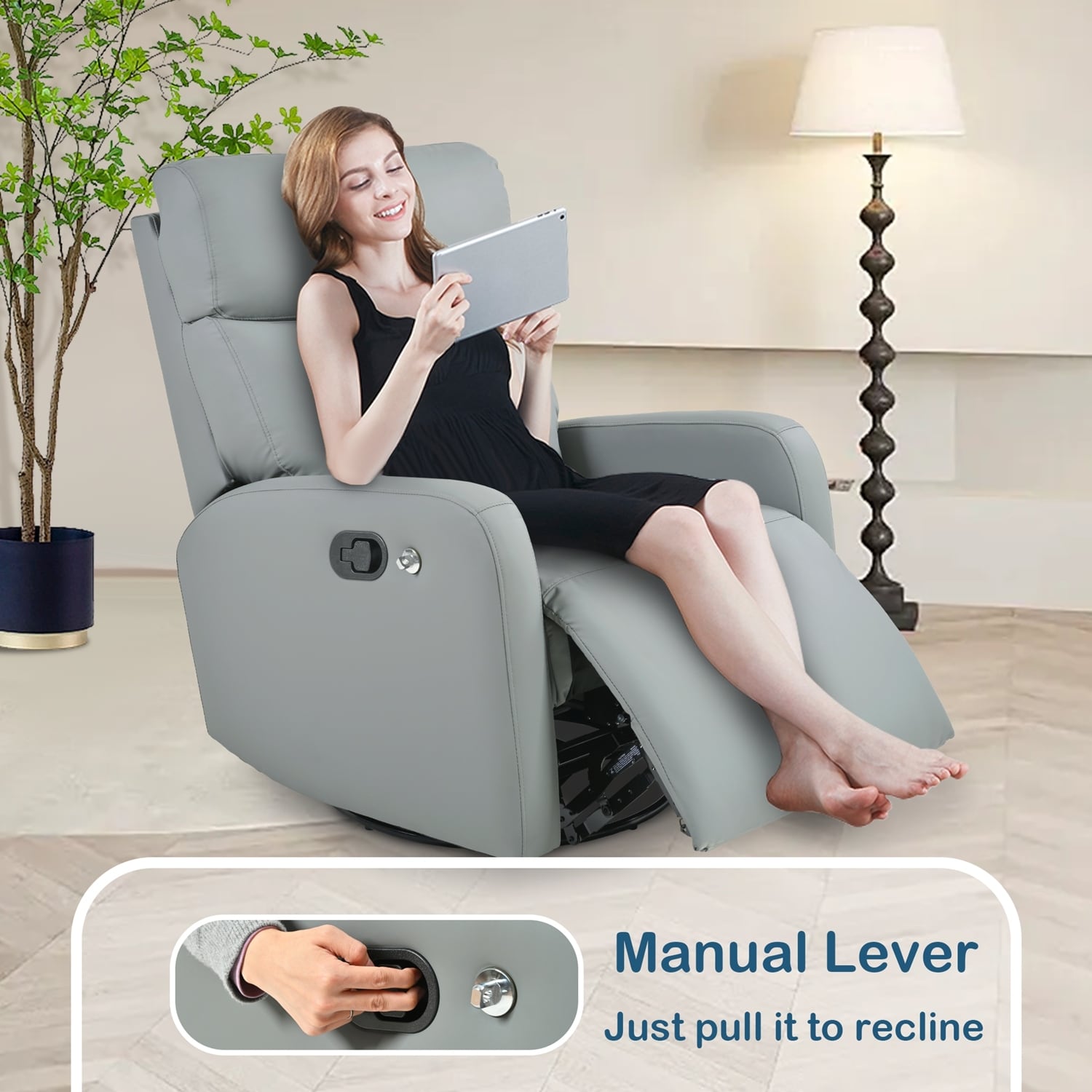 Fauteuil inclinable pivotant et polyvalent pour toutes les pièces