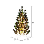 Bouteille de vin blanc artificiel Vickerman 6,5' x 46 DuraL 600CL. Peut contenir 121 bouteilles.