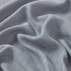 HLC.me Abbey Rideau semi-transparent texturé en imitation lin à œillets pour petites fenêtres, chambre et salle de bain