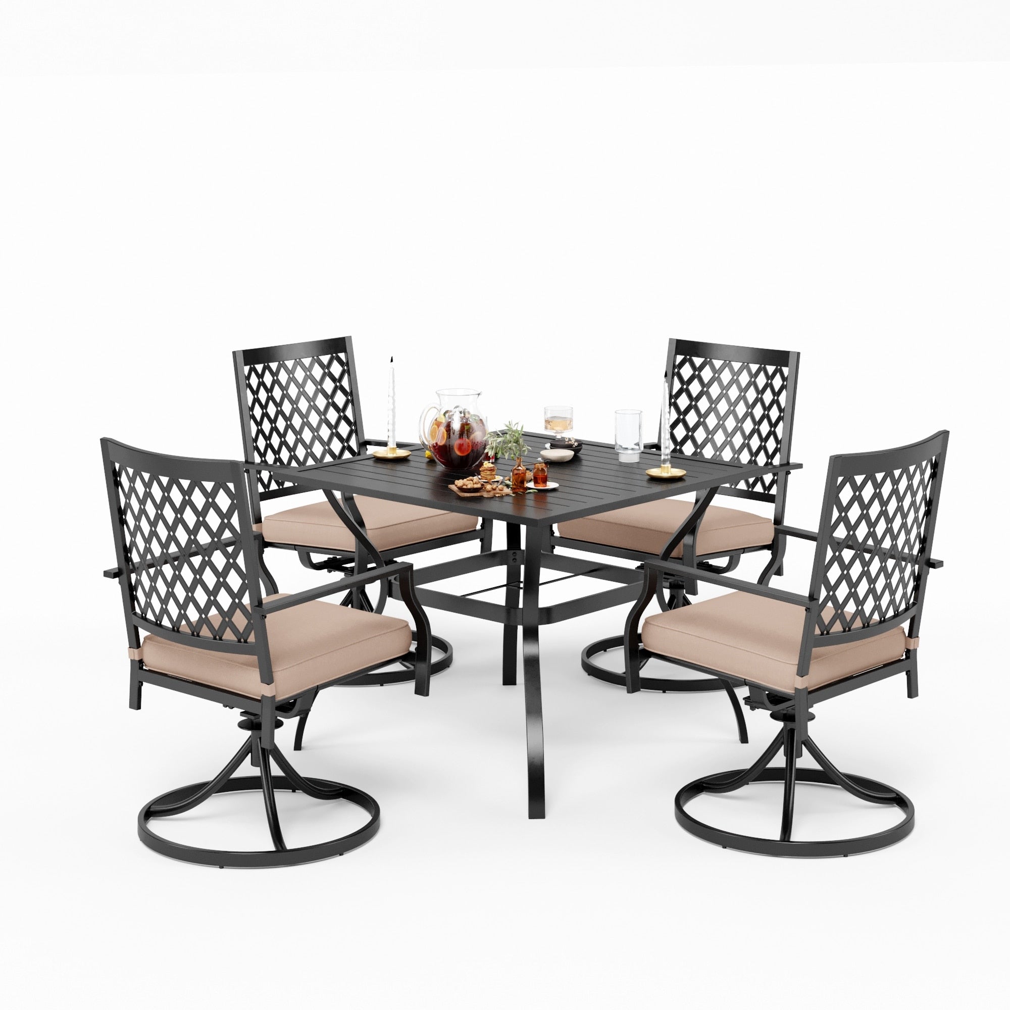Ensemble de salle à manger d'extérieur Viewmont 5 pièces par Havenside Home