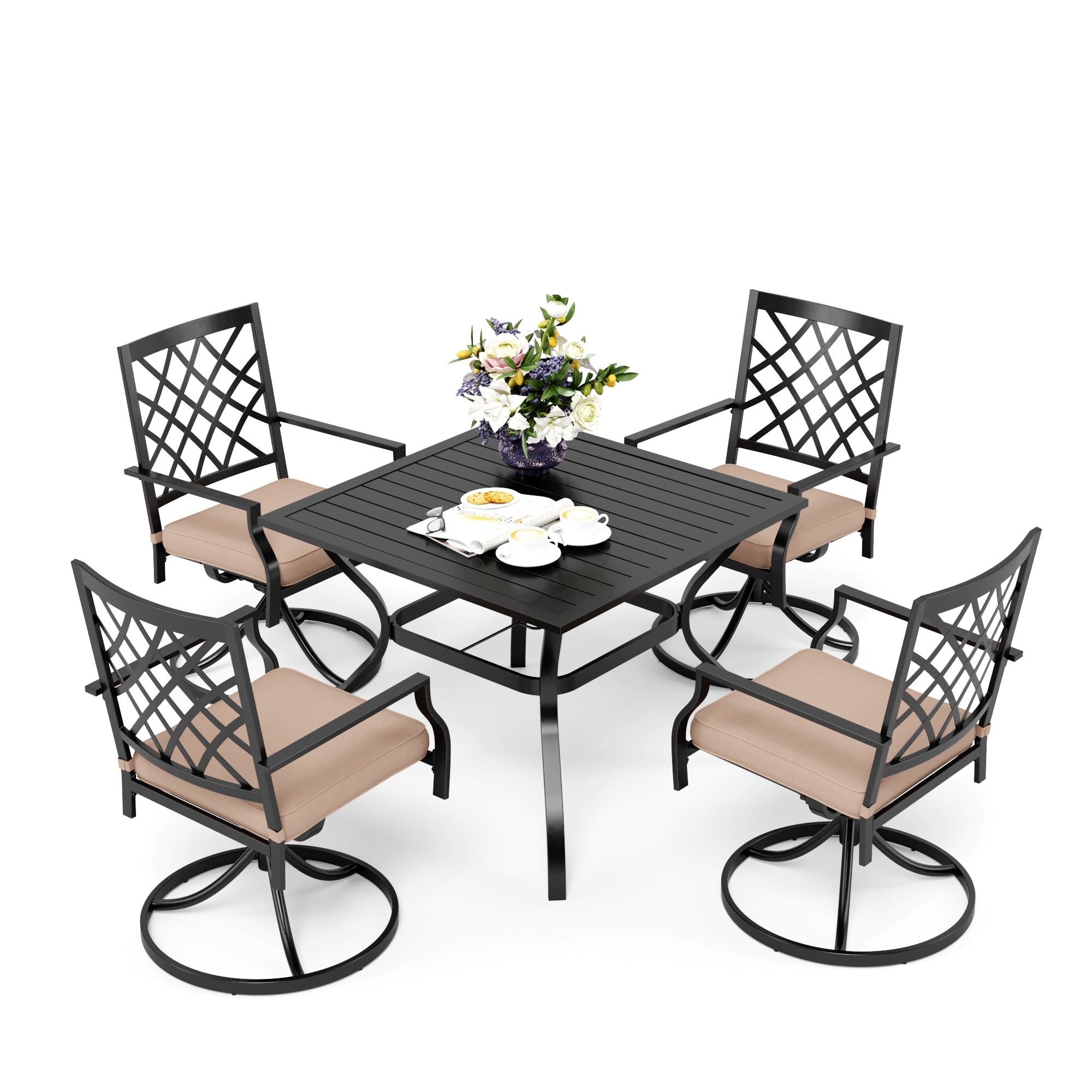 Ensemble de salle à manger d'extérieur Viewmont 5 pièces par Havenside Home