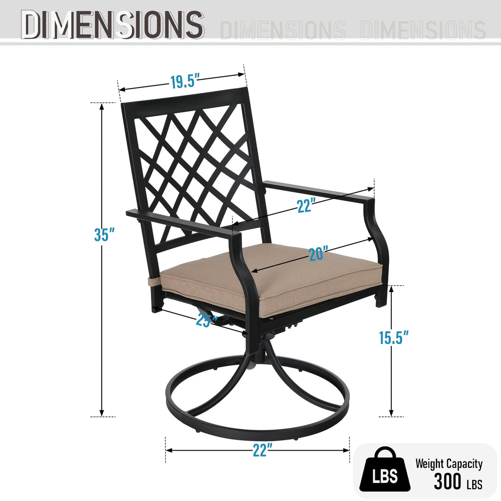 Ensemble de salle à manger d'extérieur Viewmont 5 pièces par Havenside Home