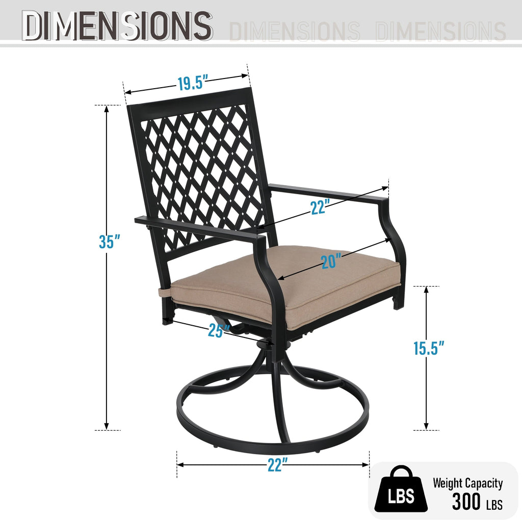 Ensemble de salle à manger d'extérieur Viewmont 5 pièces par Havenside Home