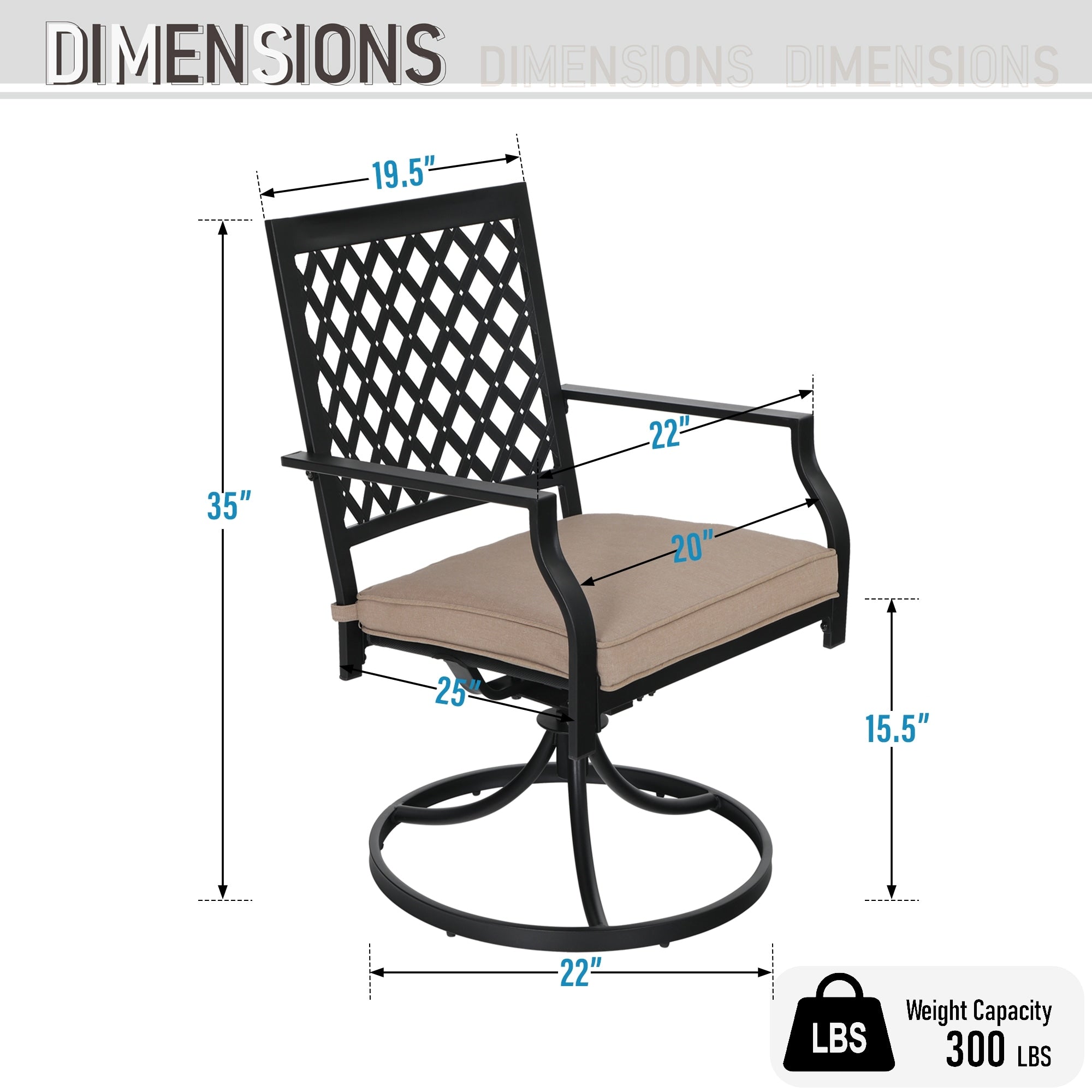 Ensemble de salle à manger d'extérieur Viewmont 5 pièces par Havenside Home