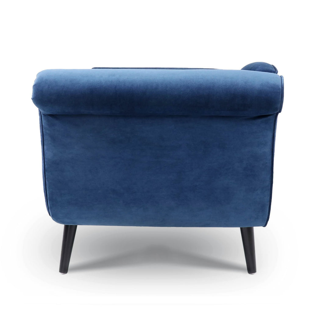 Chaise longue vintage avec accoudoirs en volutes par Christopher Knight Home