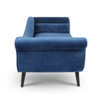 Chaise longue vintage avec accoudoirs en volutes par Christopher Knight Home