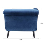Chaise longue vintage avec accoudoirs en volutes par Christopher Knight Home