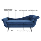 Chaise longue vintage avec accoudoirs en volutes par Christopher Knight Home