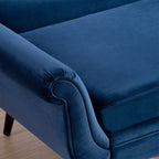 Chaise longue vintage avec accoudoirs en volutes par Christopher Knight Home