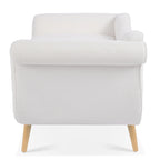 Chaise longue vintage avec accoudoirs en volutes par Christopher Knight Home