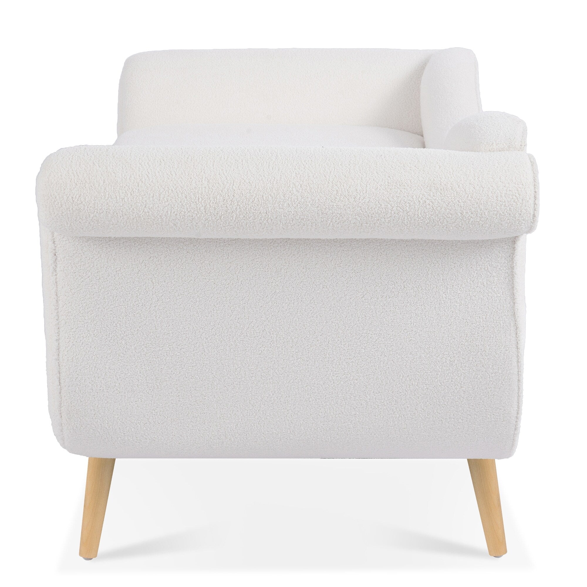 Chaise longue vintage avec accoudoirs en volutes par Christopher Knight Home