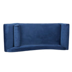 Chaise longue vintage avec accoudoirs en volutes par Christopher Knight Home