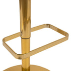 Tabouret de bar moderne rembourré à hauteur réglable avec dossier arrondi