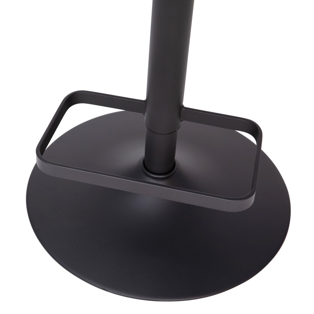 Tabouret de bar moderne rembourré à hauteur réglable avec dossier arrondi