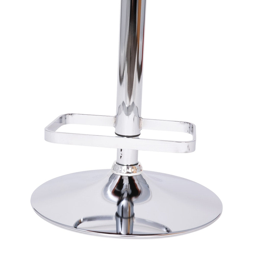 Tabouret de bar moderne rembourré à hauteur réglable avec dossier arrondi