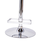 Tabouret de bar moderne rembourré à hauteur réglable avec dossier arrondi