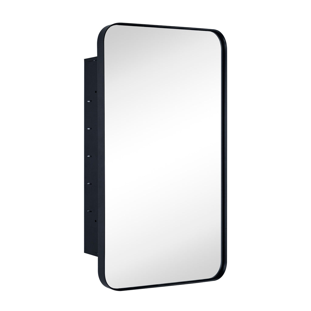 Armoire à pharmacie encastrée TEHOME WH avec miroir et étagères réglables