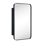 Armoire à pharmacie encastrée TEHOME WH avec miroir et étagères réglables