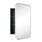 Armoire à pharmacie encastrée TEHOME WH avec miroir et étagères réglables