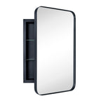 Armoire à pharmacie encastrée TEHOME WH avec miroir et étagères réglables