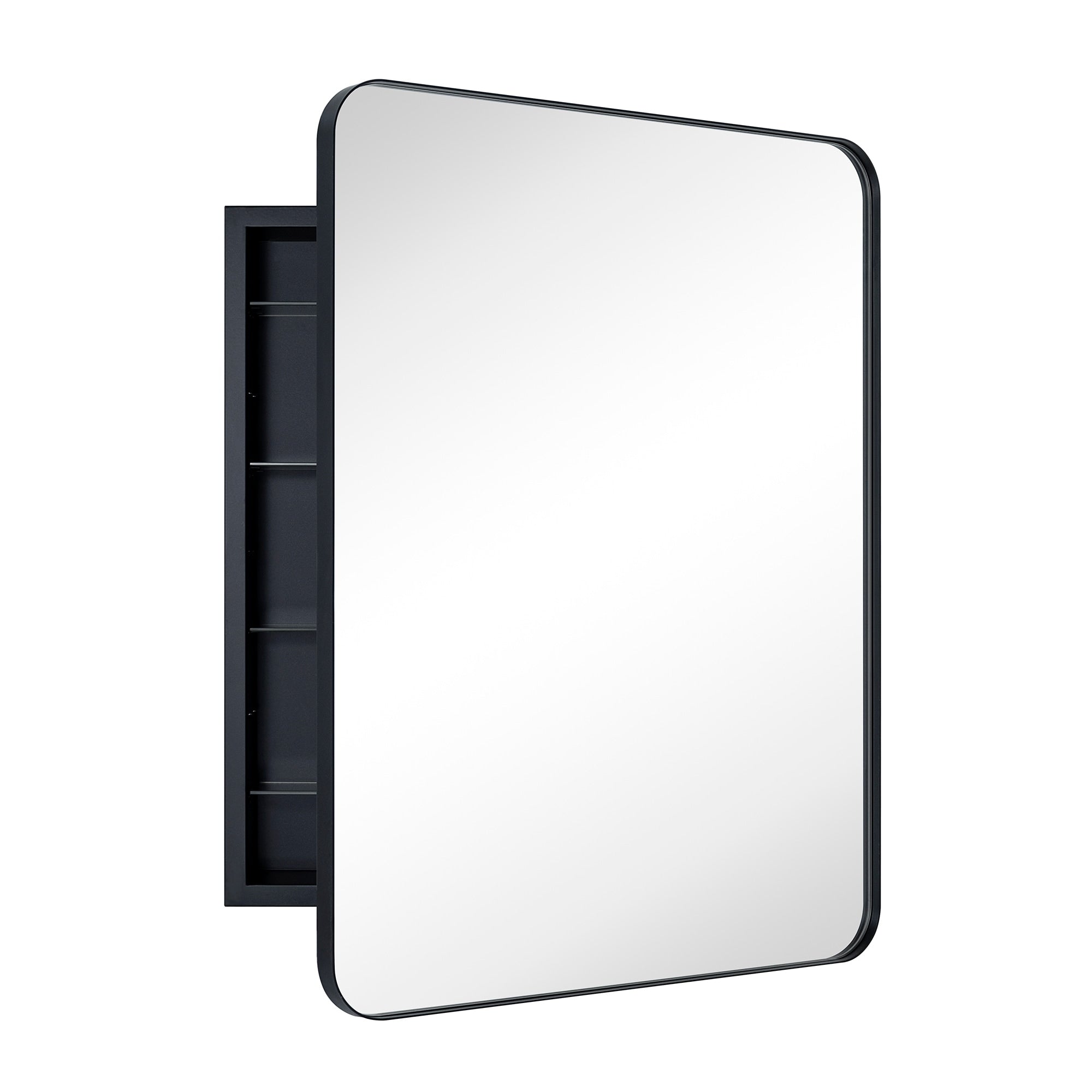 Armoire à pharmacie encastrée TEHOME WH avec miroir et étagères réglables