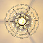 Petit plafonnier en cristal WINGBO, mini plafonnier semi-encastré... - N/A