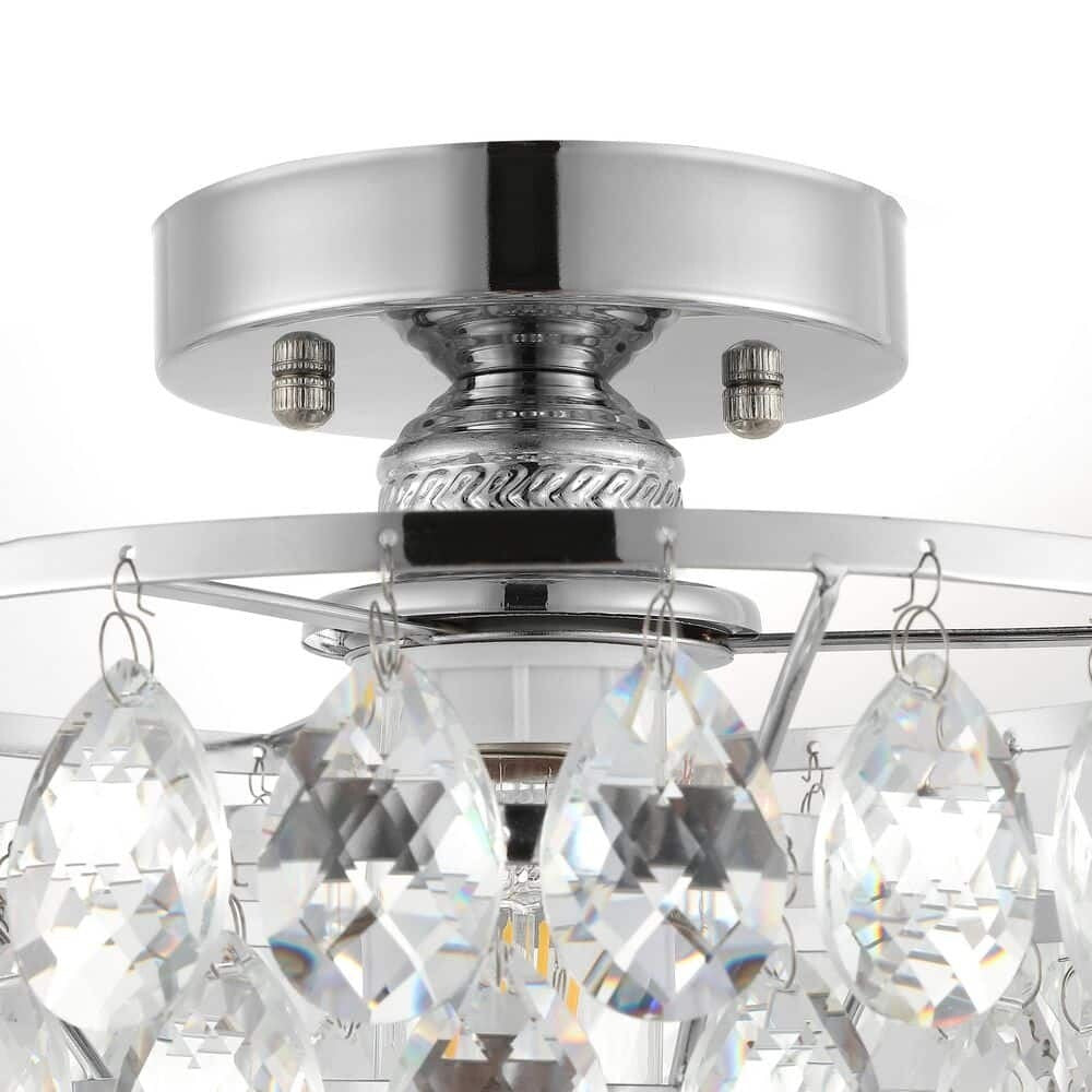 Petit plafonnier en cristal WINGBO, mini plafonnier semi-encastré... - N/A