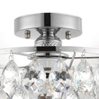Petit plafonnier en cristal WINGBO, mini plafonnier semi-encastré... - N/A