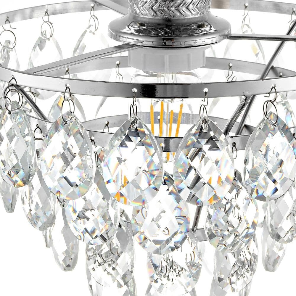 Petit plafonnier en cristal WINGBO, mini plafonnier semi-encastré... - N/A