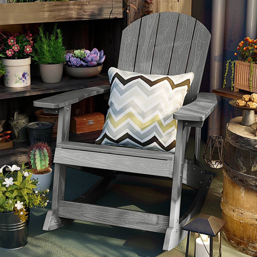 WINSOON All Weather Outdoor Rocking Chair, Set of 2