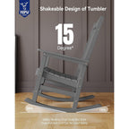WINSOON All Weather Outdoor Rocking Chair, Set of 2