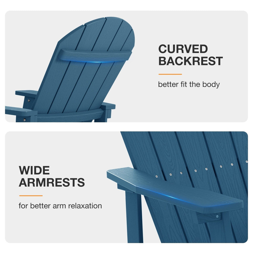 WINSOON All Weather Outdoor Rocking Chair, Set of 2